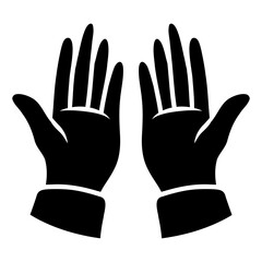 Obraz premium hand prayer icon vector