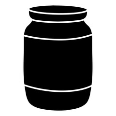jar of cake solid icon