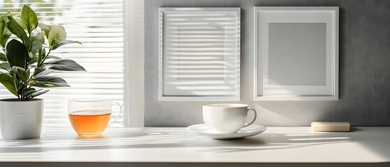 cup of coffee on the table