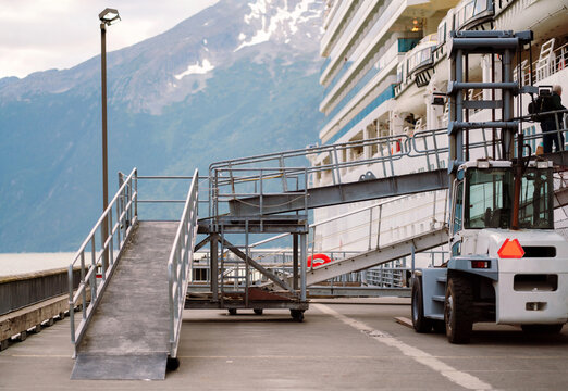 Cruise Ship Gangway at Port 