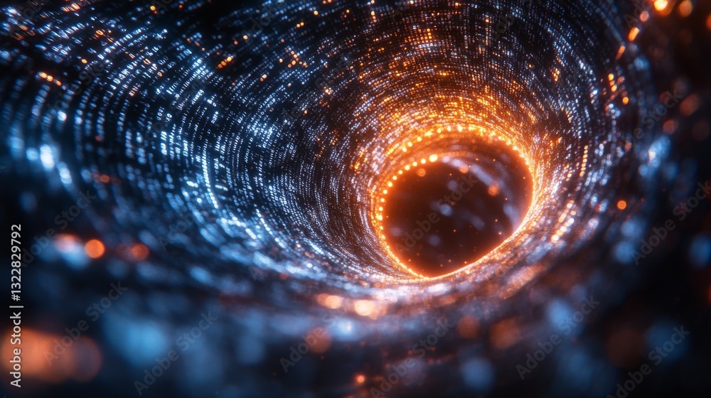 Poster A detailed simulation illustrates the complex nature of quantum entanglement and superposition, showcasing energy fluctuations within a molecular framework and highlighting decoherence.