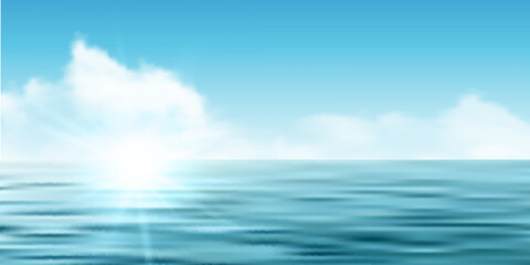 海　空　夏　風景　背景