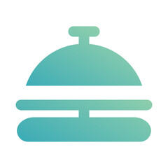 desk bell icon for illustration