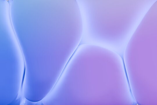 Abstract Organic Shapes with Blue and Purple Gradients