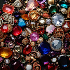 Colorful Gemstone and Bead Collection