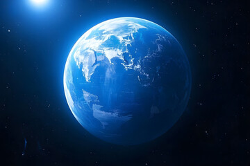 Obraz premium infinite planet throughout space ai generated