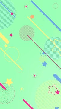 Retro pop shooting star! This animation is for vertical backgrounds with loop playback support.