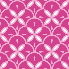 pink flower pattern art seamless