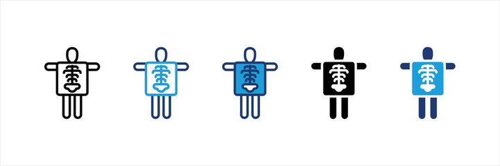 X Ray Multi Style Icon Set