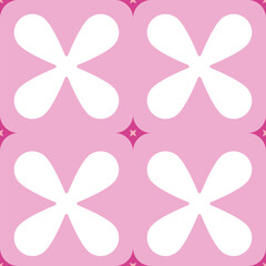 pink flower pattern art seamless