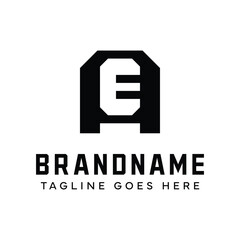 Letters AE Monogram Logo, suitable for any business with EA or AE initials