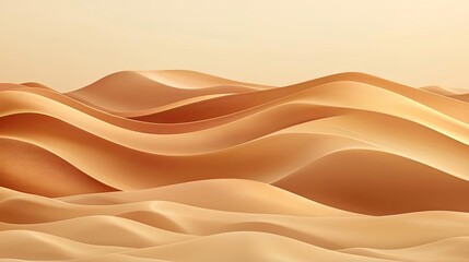 Obraz premium Aerial landscape abstract background concept. Stunning sand dunes with gentle waves, reflecting warm tones of golden brown.