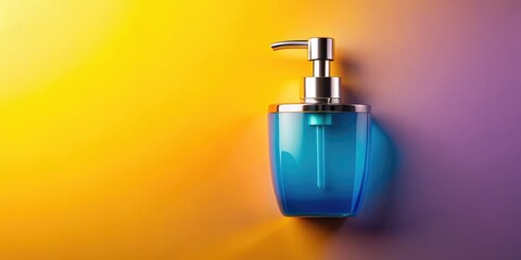 Minimalist Soap Dispenser Flat Lay Photography - Top Down View Product Shot