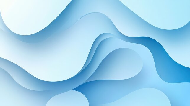 Smooth gradient with light blue hues, abstract geometric forms layered in the background, suitable for creative digital projects.