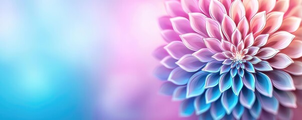Geometric pattern design abstract background concept. A vibrant close-up of a dahlia flower showcasing stunning colors and delicate petals.