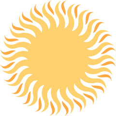  Simple Sun Vector Illustration Element