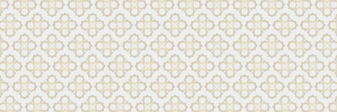 Arabic Islamic pattern banner background, perfect for various Islamic-themed Arabic designs.