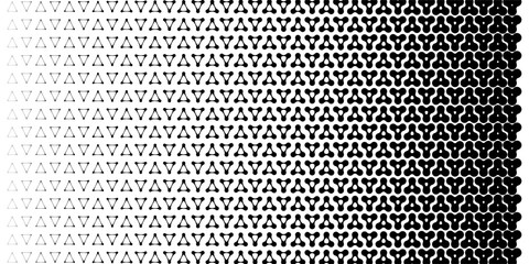 Connected circles, metaball stippled organic pattern. Pixel dot background. Abstract geometric shape texture. Digital line grid of dissolved mosaic transform particle technology. Gradient noise effect