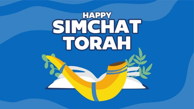Happy Jewish holiday Simchat Torah