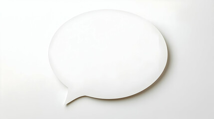 Blank Speech Bubble for Text Overlay or Message Design