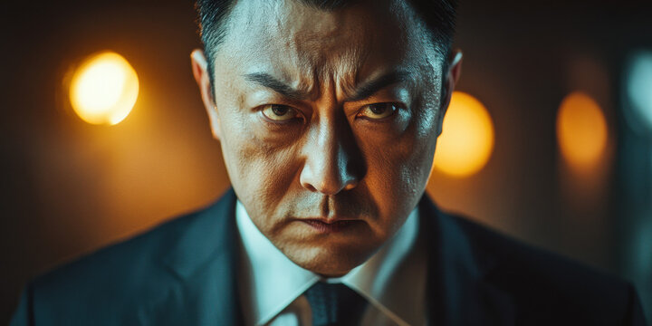 Intense confrontation scene urban setting cinematic content dark environment close-up view suspenseful narrative