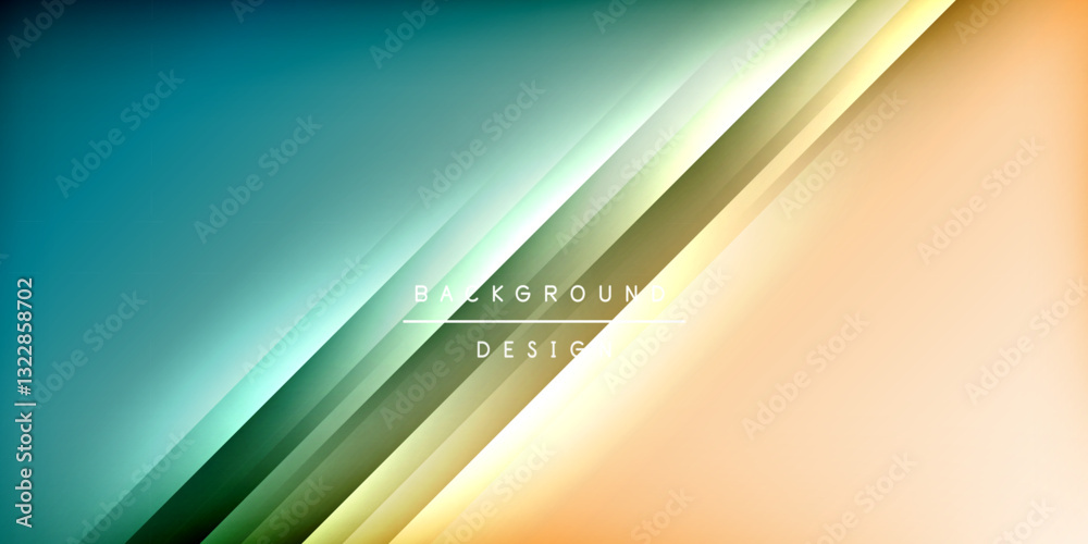 Poster dynamic shadow lines geometric shapes