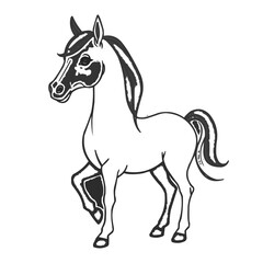 Obraz premium horse, vector illustration