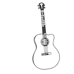 Obraz premium guitar, vector illustration