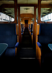 Fototapeta premium interior of an old train