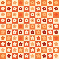 colorful pattern  of various flowers 