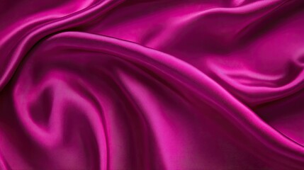 Obraz premium Luxurious Magenta Silk Fabric Draped Texture Background Image