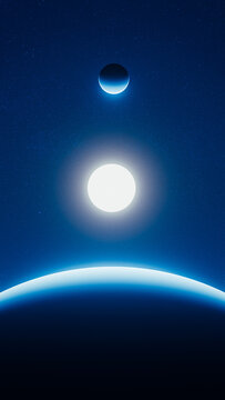 Planets and sun aligned in a stunning cosmic display