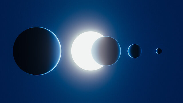 Sun and planets align during celestial event in the cosmos