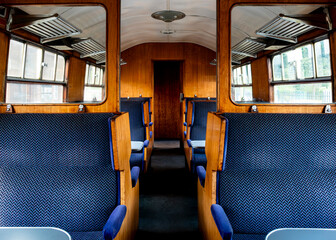 Fototapeta premium interior of an old train