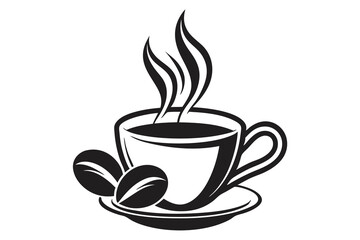 Obraz premium Coffee Cup Silhouette