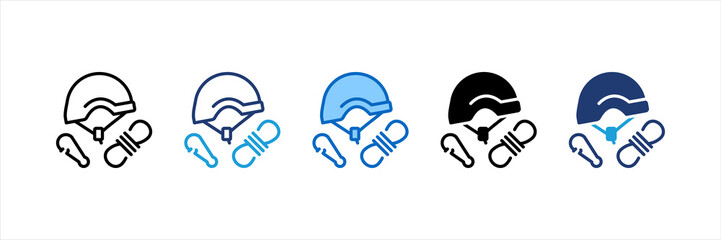 Climbing Multi Style Icon Set