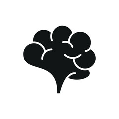 Brain icon represents intelligence and creativity, perfect for neuroscience, mental health, education, and innovation-themed designs.