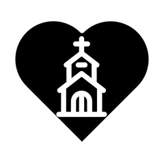 Obraz premium care Solid icon