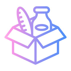 donation Line Gradient Icon
