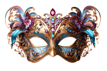 Carnival mask on transparent background