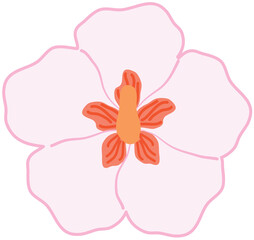 Korean Mugunghwa Illustration 한국 무궁화 일러스트