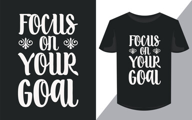 Black T-shirt design with Text .