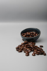 coffee beans in a cup