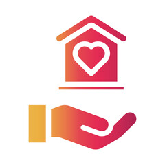 sheltering Gradient icon