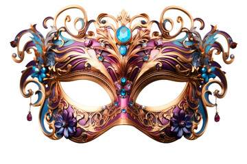 Carnival mask on transparent background