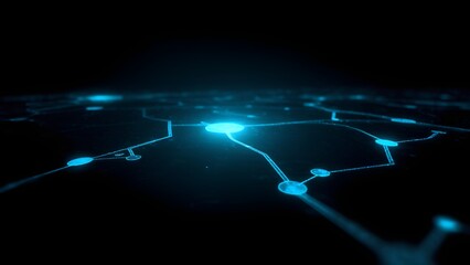 Digital Network Web: a complex structure of interconnected points, digital art, created