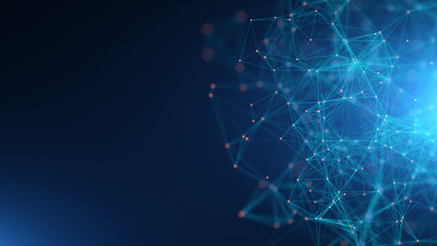 Blue Technology and science background texture