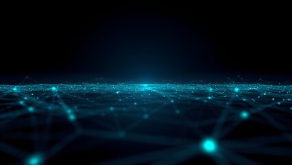 Digital Network Web: a complex structure of interconnected points, digital art, created