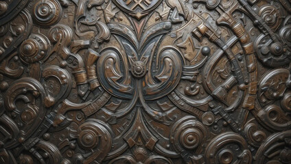 Obraz premium Metal background. Pattern for wallpapers, covers, wall decorations. Oil paint