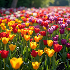 Obraz premium A Kaleidoscope of Colorful Blossoms